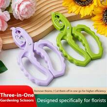 2-In-1 Floral Thorn Stripper, Anti- Design, Smooth Grip Operation, Stainless Steel + PP Material, Suitable For Florists, Flower Arranging Hobbyists, Wedding Flower Preparation - Flower Scissors - View 4