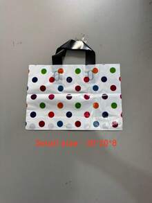 10 pezzi Borse regalo colorate a pois, realizzate in plastica resistente, ideali per regali di moda, shopping e omaggi per feste. Queste borse regalo portatili sono perfette per vacanze, celebrazioni e uso quotidiano, ottime per omaggi di feste e ricorrenze. - Multicolore - Visualizzare 8