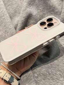 1个亮面蝴蝶结17 Pro Max手机壳，兼容Apple 16 Pro Max，白色底IMD材质保护壳，兼容 15 - 白色 - 查看 4