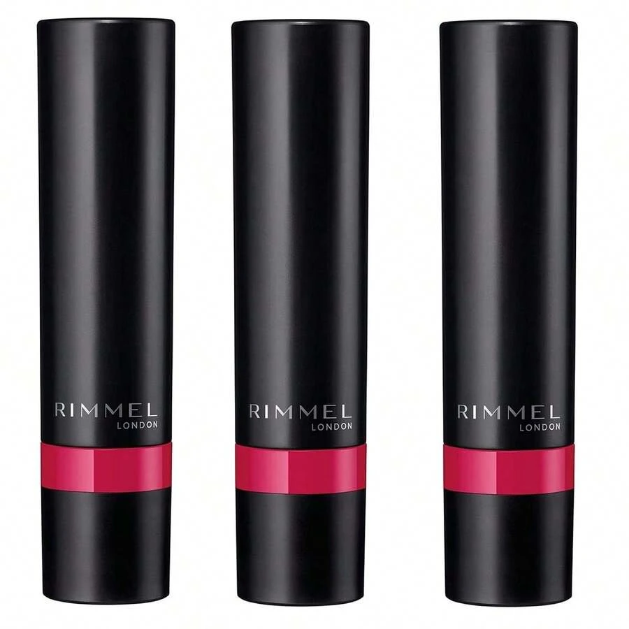 3 Pcs Rimmel Lasting Finish Matte Lipstick - Furious Fuchsia 170 - Furious Fuchsia 170 - View 1