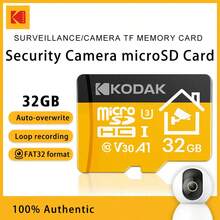 Kodak 32GB TF 記憶卡 256G 128GB 64GB 32GB Class A1-10 UHS-1 閃存卡 Micro SD 卡 適用於家用監控 - 查看 13