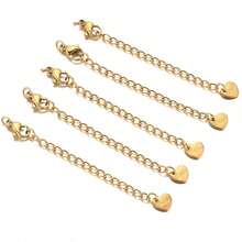 5/10pcs Stainless Steel Engraved Extender Chain With Lobster Clasp, Suitable For DIY Handmade Necklaces, Bracelets And Various Jewelry Accessories, Handmade DIY Jewelry Charms Jewelry Making, Necklaces, Bracelets, Earrings, Bag Chains, Keychains, Key Rings, Great Gift For Jewelry Lovers - Extended Chain With Lobster Clasp - View 7