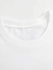 Unisex T-Shirt With ALKI 95 Beer Mug Print, Street Style, Short Sleeves, Round Neck, Suitable For All Seasons, Casual Daily Wear, Soft Fabric - 白色 - 查看 3