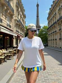 Women's T-Shirts, 1 Piece, Gifts For Girlfriend, Princess Approved T-Shirt, Donut, The Desperado Club, Mama Needs A Night Off T-Shirt, Dungeon Crawler Carl, Unisex T-Shirt, Casual Blouses For Women - 白色 - 查看 5