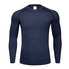 Men Workout Clothes - Green Rainbow Long-sleeved - View 10