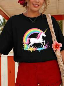 Women T-Shirts - Black - View 1