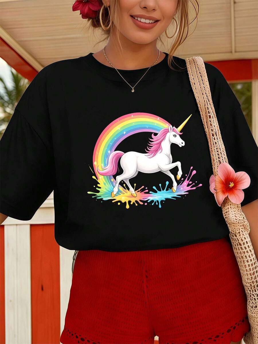 Women T-Shirts - Black - View 1