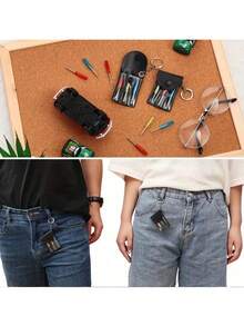 3pcs Or 4pcs Mini Screwdriver Keychain Set With Portable Storage Box And Snap Closure - Head Bits, Handle And Keychain - Suitable For Men's Tool Gifts, Father's Day, Birthday, Party - All-In-One Pocket Tool Kit For Electronics And Home Repair - Multicolor - View 6