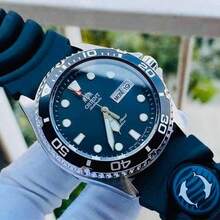 Timeless Ray II 自动腕表，41毫米不锈钢表壳，适合游泳、浮潜、户外活动、节日礼物，ORIENT FAA02007B9 - 黑色 - 查看 3