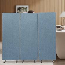 SanBouSi Blue Office Partition Room Divider Divider Screen 183*168cm Anti-Peeping Privacy Screen - Blue - 查看 9