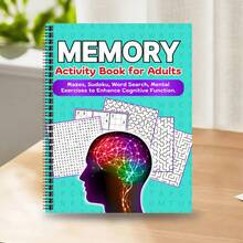 1pc Adult Puzzle Game Compilation Book, Exercises Brain Power, Enhances Memory, Includes Various Puzzle Games Like Sudoku, Word Puzzles, Mazes, Spiral Bound, Detachable Pages, Suitable As Gift (Pen Not Included) - Sudoku 7 - View 7