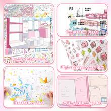 3D 立體 DIY 趣味場景貼紙，紓壓療癒風景貼紙，適合禮物、辦公室、居家、教室、娛樂玩具，學生手帳創意復古剪貼簿文具用品 - A - 查看 11