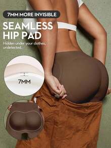 TIN Women's Shapewear Lifter With Abdominal And Buttock Control, Seamless Micro-Sculpted Design, Creates A Natural Lifted Buttocks Effect - Coklat - View 4