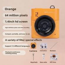 Wearable Mini Camera With 1080P High-Definition Video, 1.4-Inch IPS Screen, Ultra Lightweight And Portable, Suitable For Vlog Shooting And Travel, Compact Pocket Size Photo Recorder, Ideal Choice For Young Creators And Fashion Enthusiasts - View 3