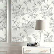 1 cuộn giấy dán tường tự dính phong cách Pháp cổ điển - họa tiết hoa, chống nước và chống ẩm, có thể tháo rời và tái sử dụng, phù hợp cho phòng ngủ, phòng khách, phòng ăn, phông nền TV, trang trí nhà cửa, tủ, kệ sách, bàn, hốc tường, cải tạo nội thất, kích thước 44*300/500/1000cm - 1PC - Xem 8