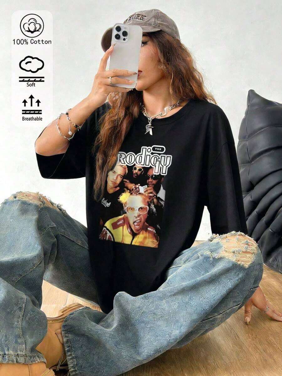 Women T-Shirts - Black 5 - View 1