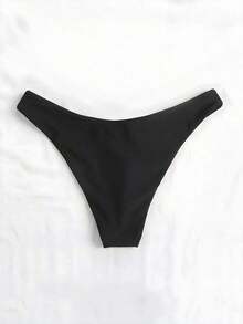 Braguita de bikini de corte alto Swim Basics Summer Beach - Blanco - Ver 6