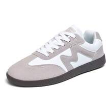 Zapatos casuales unisex, talla 36-45, zapatos casuales de mujer y zapatos deportivos de hombre, zapatos planos de suela blanda con cordones, zapatos cómodos y livianos de hombre para uso diario, de corte bajo,,,,,Nuevas zapatillas de entrenamiento alemanas para mujer, primavera 2026, zapatillas retro versátiles estilo , zapatillas deportivas blancas de suela gruesa, zapatillas casuales, zapatillas para hombre. - 158-8 Lima blanca - Ver 10