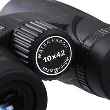 1pc Ultra Clear 10X42 High Definition Black Binoculars, 42mm Large Objective Lens, 20mm Large Eyepiece, FMC Multi-Layer Broadband Green Coating, With Storage Bag And Cleaning Cloth Rope, Suitable For Hunting, Bird Watching, Bee Catching, Travel, Watching Sports Events, Hiking, Exploration, Concerts And Music Festivals - Multicolor - View 4