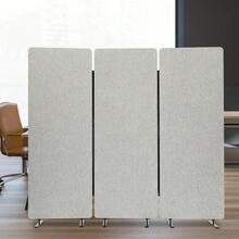 SanBouSi Office Partition Room Divider Divider Screen 183*168cm - Light Grey - View 11