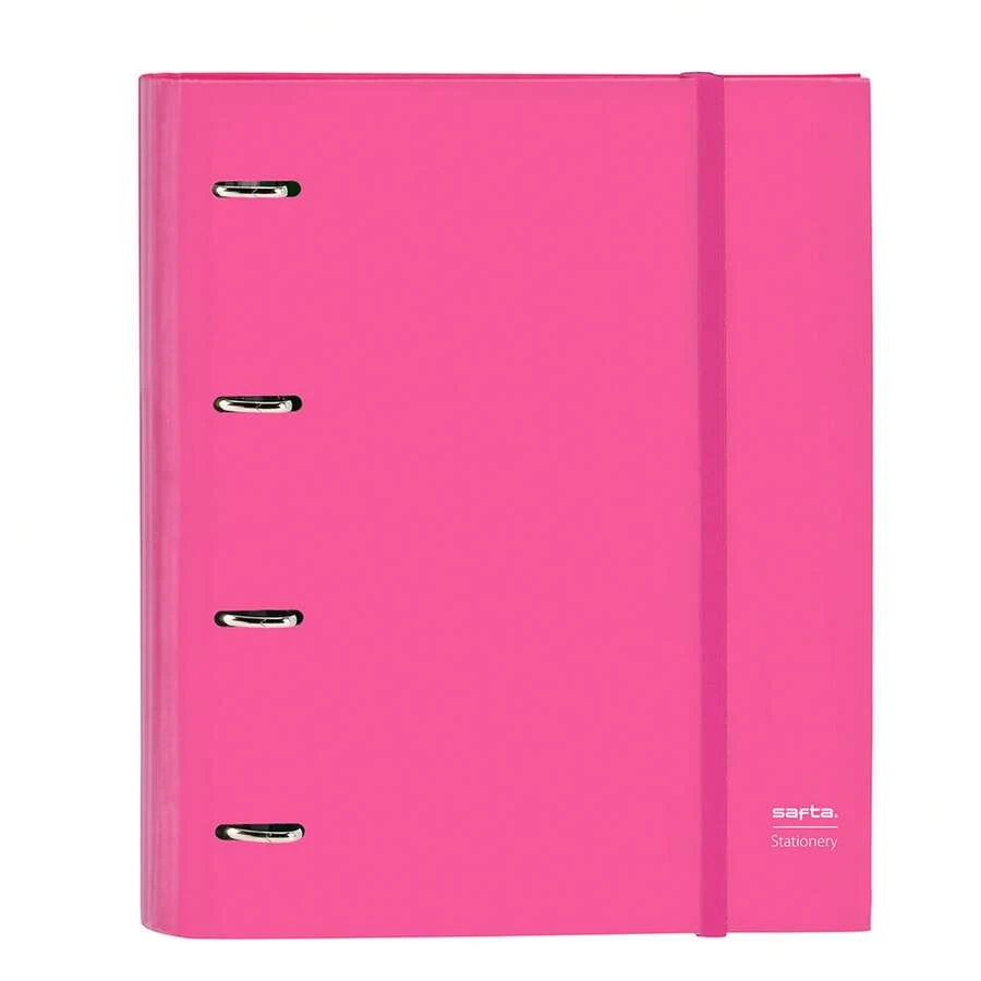 Safta A4活頁夾 OUTLET 4孔 35毫米,含替換內芯 27 x 32 x 3.5厘米(3升),硬封面,120張5x5毫米方格紙 60克/平方米,彩色分隔頁,27x3.5x32厘米,草莓色 - 西班牙半島24/48小時送達,免運費 - 選項 2 - 查看 1