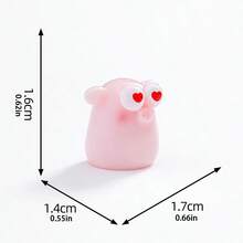 4件套可爱大眼小粉猪微景观装饰品，DIY汽车内饰、桌面、办公桌、电脑屏幕装饰配件 - 大眼小豬 - 查看 8