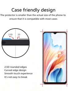 2pcs Screen Protector Film , High Definition High Hardness Tempered Glass Screen Protector, Support Fingerprint Unlock, Scratch-Resistant, Waterproof, Durable, Easy Installation Bubble-Free, Compatible With Phone Cases, Smartphone Accessories For - Clear - View 7