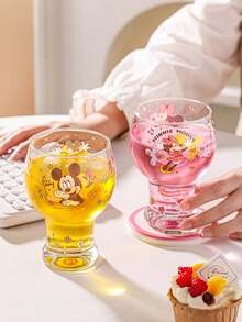 450ml Disney Zootopia 高硼矽玻璃杯，透明水杯，多功能果汁冷飲酒杯，居家辦公飲水杯，理想禮物 - 彩色 - 查看 5