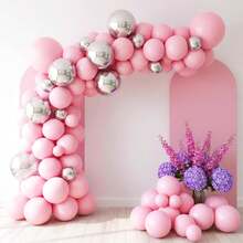 10/55/120pcs Light Pink Balloons In Different Sizes 18/12/10/5 Inch Balloon Balloon Garland Arch Kit, Suitable For Weddings, Birthdays,Gender Reveal, Graduations, - Light Pink - View 5