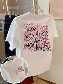Camiseta de mujer para primavera y verano - Blanco - Ver 7