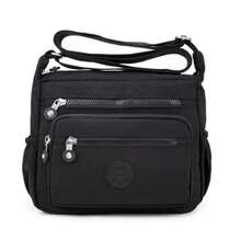 Pealwel Women Shoulder Handbag Roomy Multiple Pockets Bag Ladies Crossbody Purse Tote Top Handle Satchel - 黑色的 - 查看 1