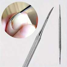 1/2pcs Stainless Steel Silver Ingrown Toenail Lifter, Embedded Toenail Lifter, Toenail Cleaning Tool, Multi-Functional Toenail Clipper Professional Foot Care Tool, With Storage Bag - Silver - View 1