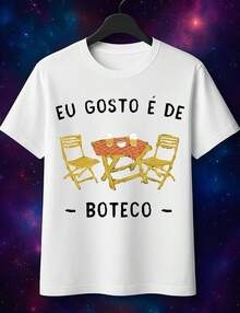 "I Like Football" Meme T-Shirt, Brazilian College Style, Exclusive Print, Versatile And Modern Design, Comfortable, Durable, And Stylish. 100% Cotton, Unisex, Plus Sizes, Casual T-Shirt For Men And Women, Streetwear, Casual Wear. Immediate Shipping. - 白色 - 查看 2