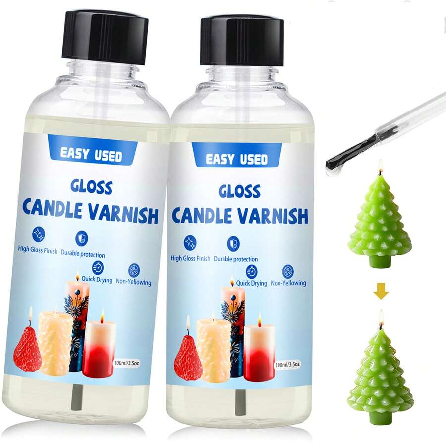 Candle Varnish Glossy Protective Lacquer For Candles, 100ml/200ml. - Candle Varnish - 查看 1