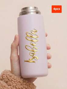 1/4/10pcs Customized Name Label Stickers, Customizable UV Holographic Stickers, Multi-Size Multi-Color DIY Decals For Glass Cups, Balloons, Gift Box, Wedding Invitations, Car Windows Decoration - Multicolor 1 - View 41