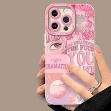 Chica anime rosa con estética oníricafunda de teléfono Fundas compatibles con ,Apple,VIVO,OPPO,,, y Honor.Fabricadas en silicona TPU,ofrecen protección contra golpes y caídas.regalos para mamá - Blanco - Ver 4