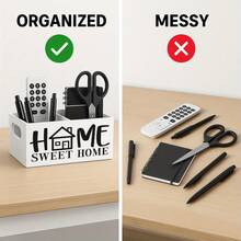 Open Storage Box, Desk Organizer Box, Cozy Home Decor, Suitable For Living Room Tabletop Clutter And Tool Storage - Multicolor - View 3