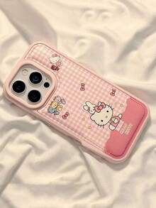 SANRIO Ốp lưng bảo vệ chống sốc vân da bong bóng siêu hot, chống bụi, thiết kế nơ 3D Hello KT hoạt hình dễ thương, tương thích Apple 17/17Air/17Pro/17Promax, 16/16Plus/16Pro/16Promax, 15/15Plus/15Pro/15Promax, 14/14Plus/14Pro/14Promax, 13/13Pro/13Promax, 12/12Pro/12Promax, 11/11Pro Max - Hồng - Xem 4