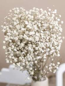 2000+ Ivory White Artificial Baby's Breath Flower Bouquet - 16 Inch Everlasting Flower Stems, Suitable For Wedding Decor, Tabletop Centerpiece, Home Decoration And DIY Floral Crafts - White Green - View 1