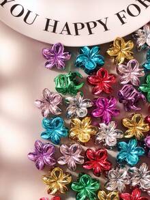 10/20/30 pezzi Fermagli per capelli a forma di fiore di margherita colorati stile retrò minimalista, accessori per capelli eleganti e chic stile bohémien per uso quotidiano, feste, vacanze e spiaggia - Multicolore - Visualizzare 2