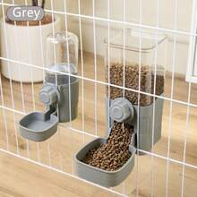 Conjunto de comedero y bebedero automático de gran capacidad para mascotas, comedero y bebedero automático por gravedad, adecuado para jaulas - para alimentar conejos, gatos, perros, cobayas - 500ml - Ver 14