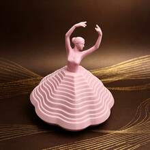 芭蕾舞者减压摆件 - 3D 光学错觉折叠教育摆件,创意节日装饰品,舞蹈爱好者的收藏品,采用耐用塑料制成,多边形萝卜塔造型,一份令人舒心的小礼物,非常适合办公室和家居装饰,母亲节、圣诞节和万圣节礼物,桌面舞蹈摆件。 - 芭蕾舞者 - 查看 4