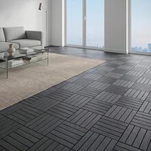44PCS 12"*12" Dark Grey Interlocking Deck Tiles - All-Weather Waterproof Anti-Slip Patio Pavers, Easy Snap-In Installation For Balcony, Backyard, Pool & Outdoor Living Spaces - 44 Pieces, Dark Gray - View 6