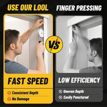 Effortless Backer Rod Installation Tool With 4 Interchangeable Wheels Lightweight Handheld Surface For Windows Doors Kitchen Bathrooms - A - View 4