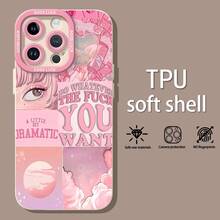 Chica anime rosa con estética oníricafunda de teléfono Fundas compatibles con ,Apple,VIVO,OPPO,,, y Honor.Fabricadas en silicona TPU,ofrecen protección contra golpes y caídas.regalos para mamá - Blanco - Ver 3