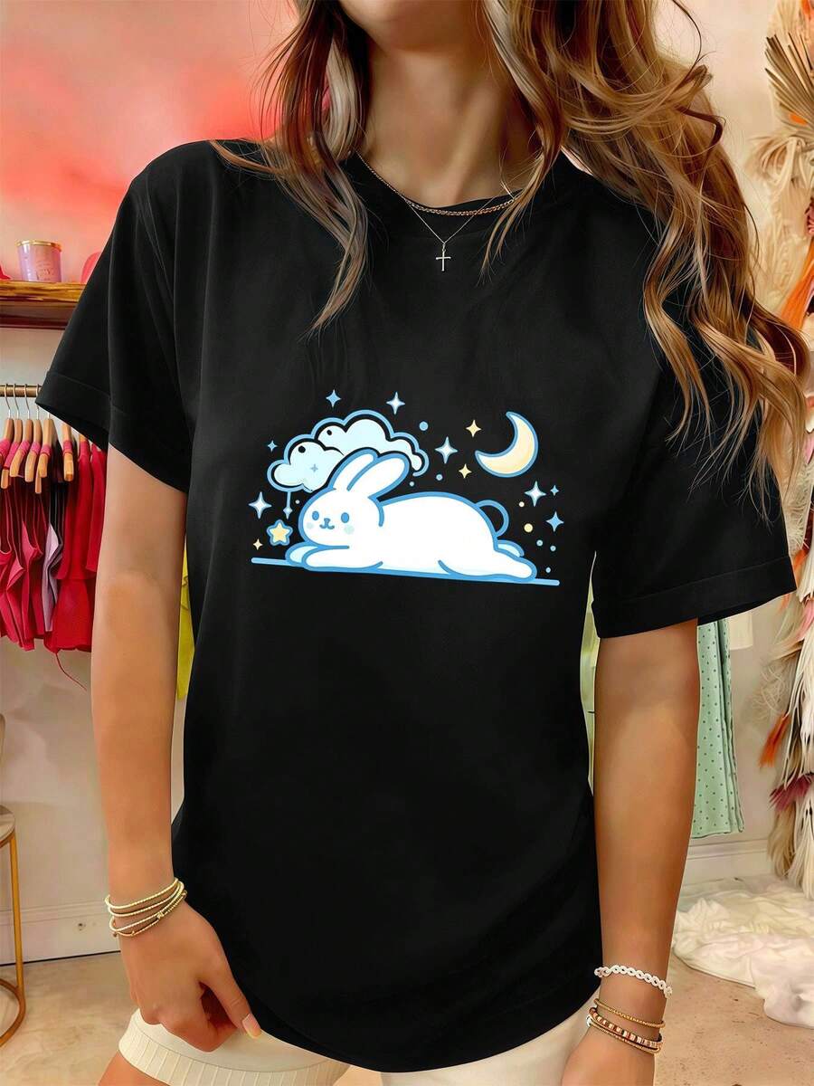 Women T-Shirts - Black - View 1