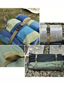 Adjustable Camping Luggage Straps, Multi-Purpose Outdoor Utility Straps, High-Strength Nylon Sleeping Bag Fixing Straps, Quick-Release Buckle Multi-Function Straps, Adjustable Camping Mattress/Sleeping Pad Binding Straps, Reusable Cargo Luggage Binding Straps, Suitable For Outdoor Backpacking Travel. - Multicolor - View 5