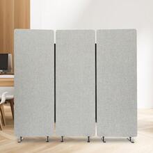 SanBouSi Office Partition Room Divider Divider Screen 183*168cm - Light Grey - View 4