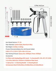 Pistole spray - 50 Fuß Eisen 19 Stück Set - Visualizzare 11