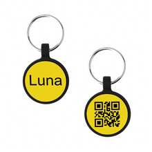 1pc Customized Silicone Round Pet Dog Tag, With Personalized Name Engraving And Privacy Protection QR Code Contact Information, Trackable Location For Pets, Multi-Functional Use, Suitable As A Gift For Dog Lovers And Owners - Multicolor - View 15